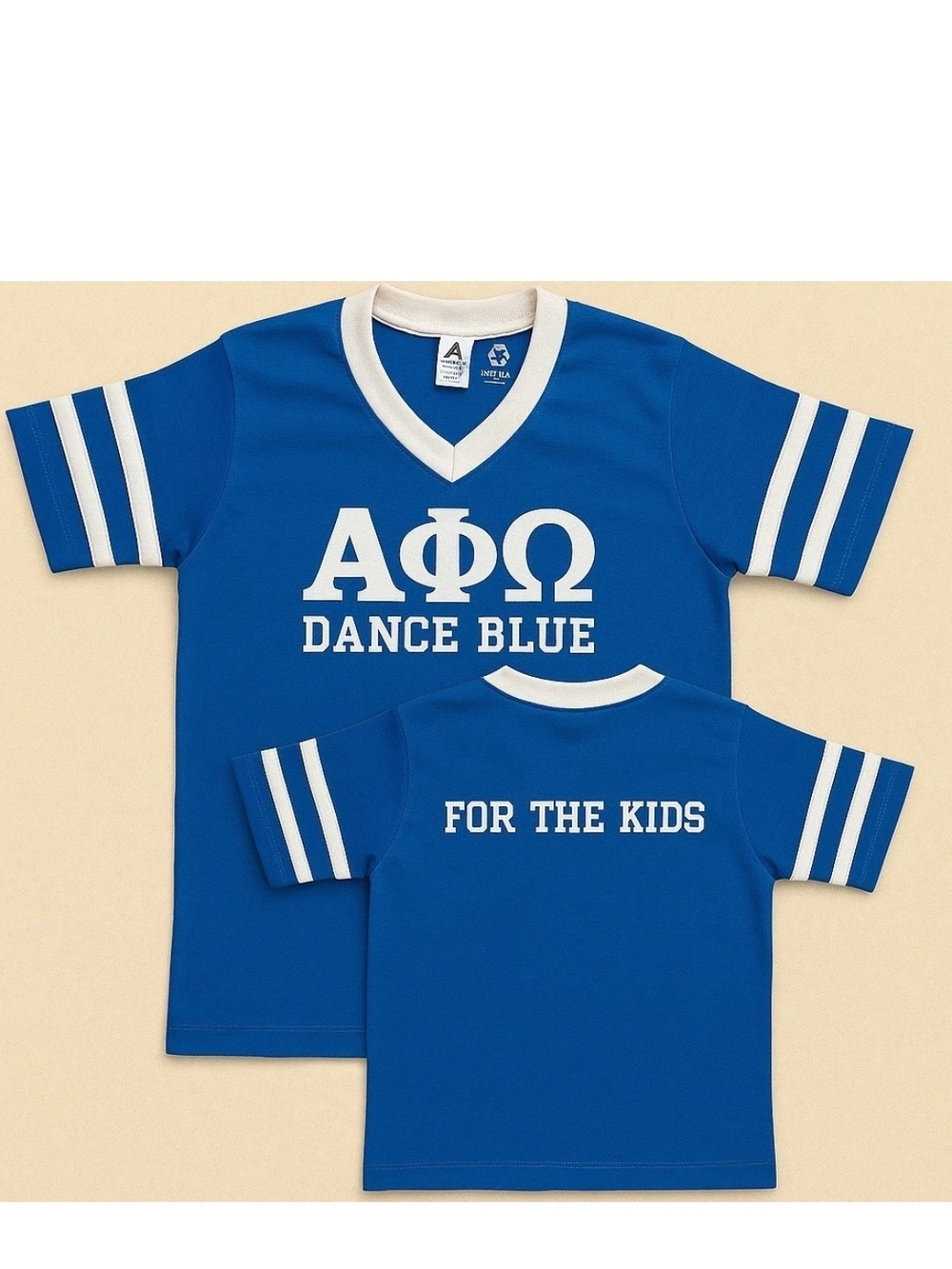 Vtg Alpha Phi Omega APO University Kentucky Dance Blue Ringer Tee T Shirt S
